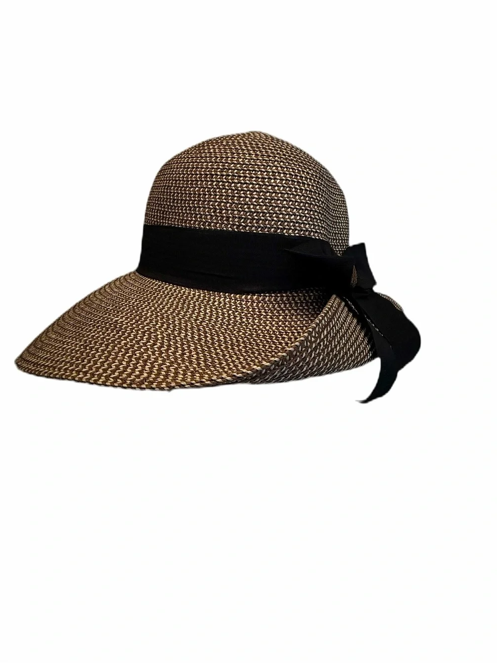 Magid Packable Paper Straw Hat - woven Natural and Black with UFP 50+